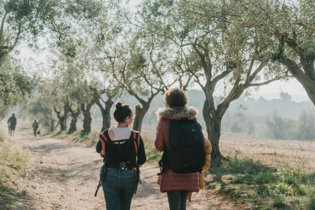 Míriam Vila y Maria Aran durante la entrevista.
