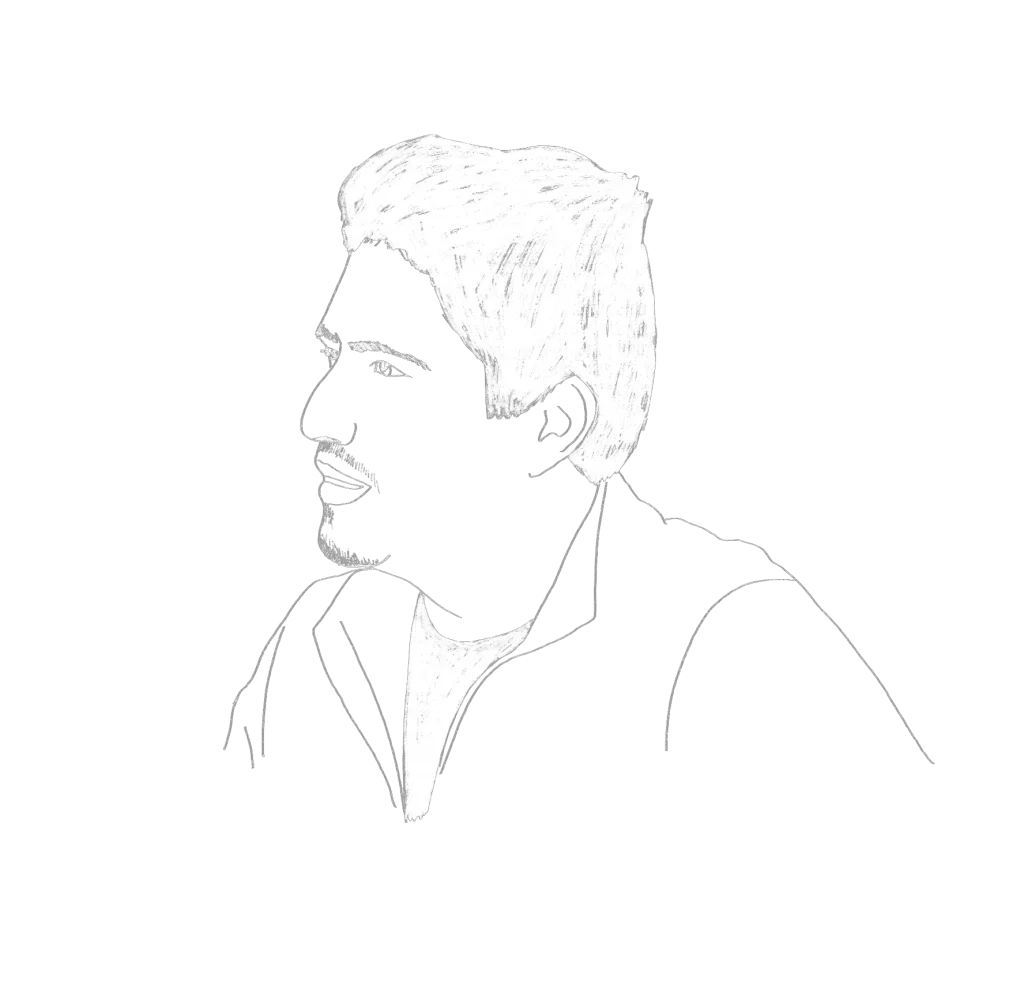 Grafismo del perfil de Raul. Grafismo d'INVISIBLES una webserie de justicia social